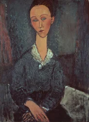 Portrait of a Woman with a White Collar
